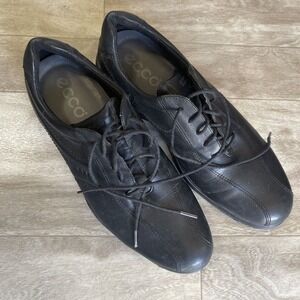 Ecco Hydromax Golf Shoes Size EU‎ 42 Black Men Spikes US 8.5